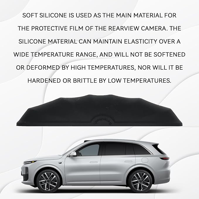 Rear View Backup Camera Cover Anti-Rain Rear View Camera Protective Cover Sticker, Waterproof Silicone Shield for Rearview Reversing Cameras Car Modification Automotive Exterior Accessories(Black