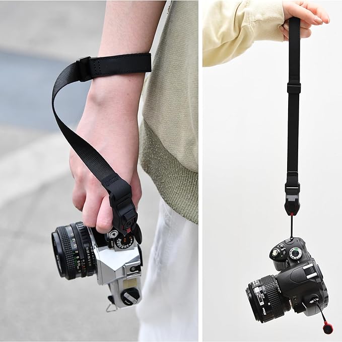 Quick Release Camera Wrist Strap – Compatible for Peak Design Buckle 0.78 inch Wide 198lbs Load Capacity Compatible with SLR Camcorders Telescopes & More