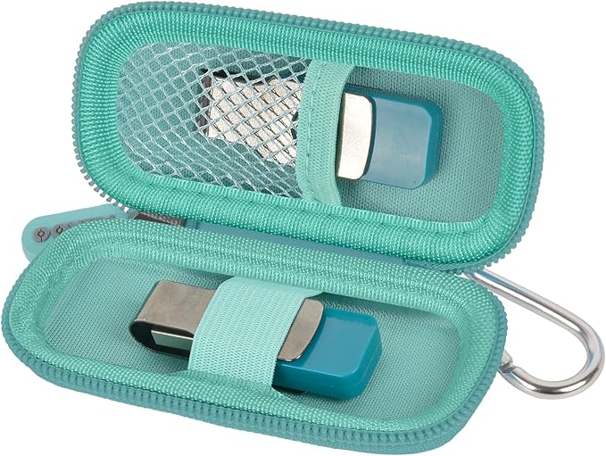 USB Flash Drive Case, SD Card Holder Compatible with Thumb Drive, Memory Cards, SDXC SDHC Storage Bag, Electronic Accessories Organizer for SanDisk for Samsung for Inland (Mint)