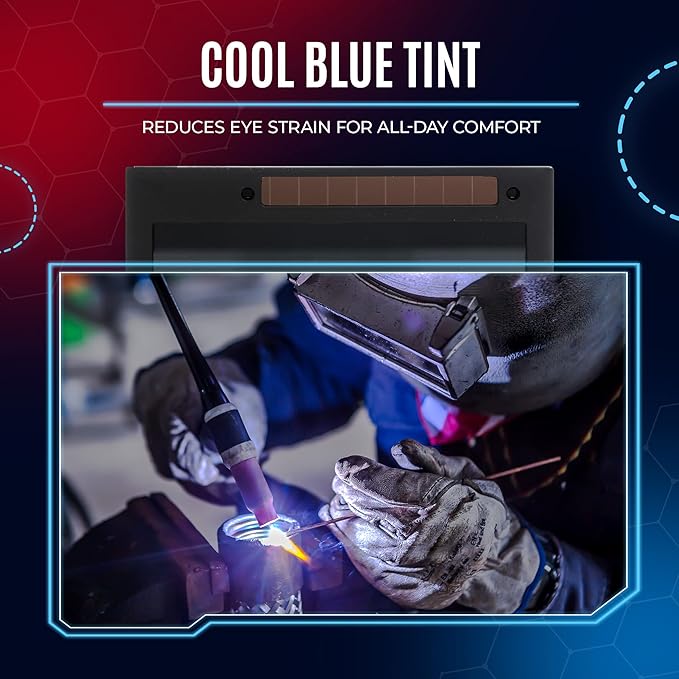 Auto Darkening Welding Lens 2x4 with High-Definition Clarity - (Gold Edition) Replacement for Welding Hoods & Helmets - Perfect for TIG Welding - Welding Shade Lens - (Shade 11)