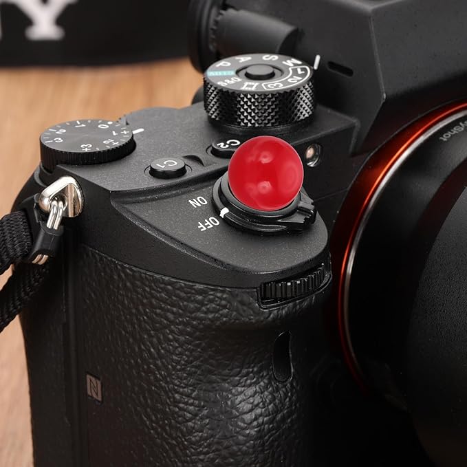 PATIKIL Camera Shutter Button, 10mm Ball Shape Shutter Release Button Pure Copper Camera Buttons for Fujifilm XT5 XT30 XT20 XT4 XE2 XE4, Silver