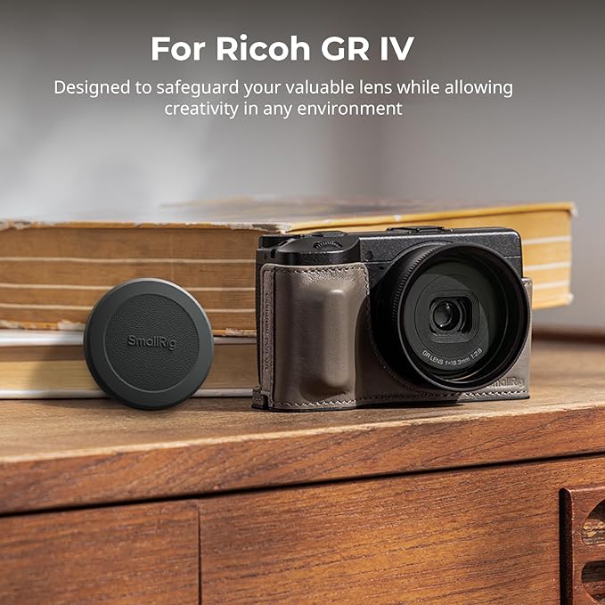 SmallRig UV Filter and Lens Hood All-in-One for RICOH GR IV GRIV with Silicone Protective Cap, Dedicated Sun Hood Reduce Straylight, Multi-Layer Coatings, Scratch Resistant - 5679