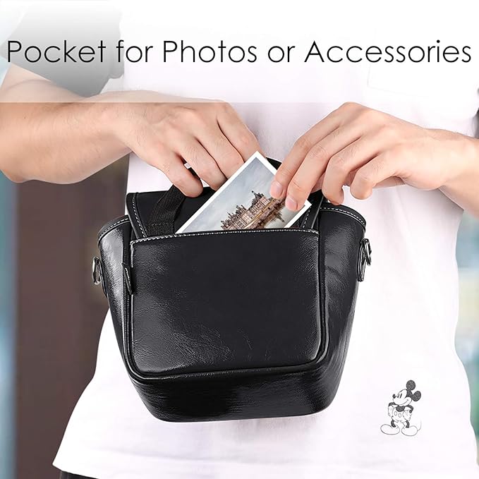 Fintie Camera Bag Compatible with Polaroid Now+ Generation 3/2/1 I-Type, Polaroid Now Gen 3rd/2nd/1st, OneStep 2 VF, I-2 Instant Film Camera Travel Shoulder Case with Adjustable Strap Accessories