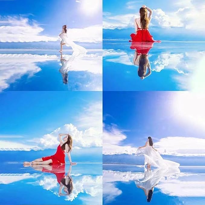 Mirror Reflection Clip Kit For iPhone,Smart Phone Camera Mirror Reflection Clip Kit With Mirror Effect Lens,No Edit Needed Creates Stunning Reflections Instantly,Perfect For travel Outdoor Photography