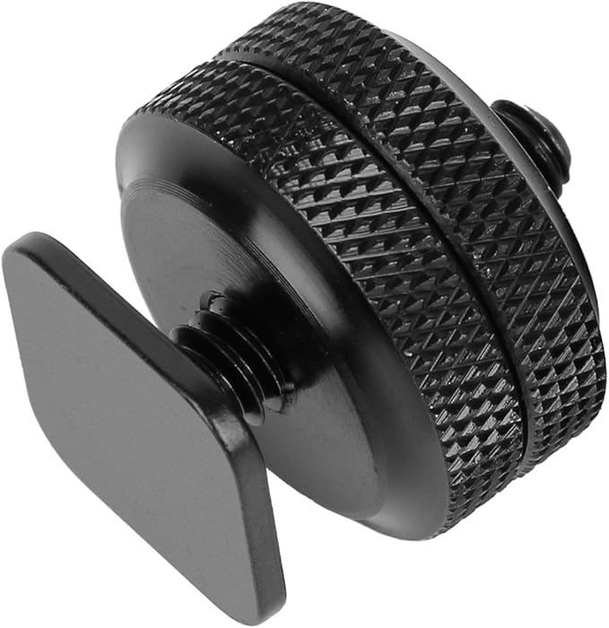 Chromlives Cold Shoe Mount Hot Shoe Mount Adapter 1/4'' Hot Shoe Flash Shoe Mount for DSLR Camera Flash Shoe Mount, Combo 4 Pack