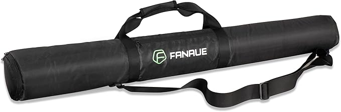 FANAUE Tripod Case with Compartments,39.4x9.8x9.8in Heavy Duty Tripod Bag with Shoulder Straps,All Padded Carrying Case for Light Stands,Mic Stands