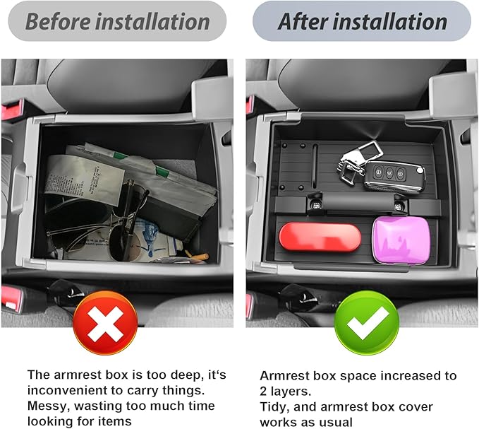 SKTU for 2025 2026 Kia K4 Center Console Organizer for 2025+ Kia K4 (LX/LXS/EX/GT-Line/GT-Line Turbo)/ 2026+ Kia K4 Hatchback Console Tray K4 ABS Middle Console Tray Kia K4 2025 2026 Accessories