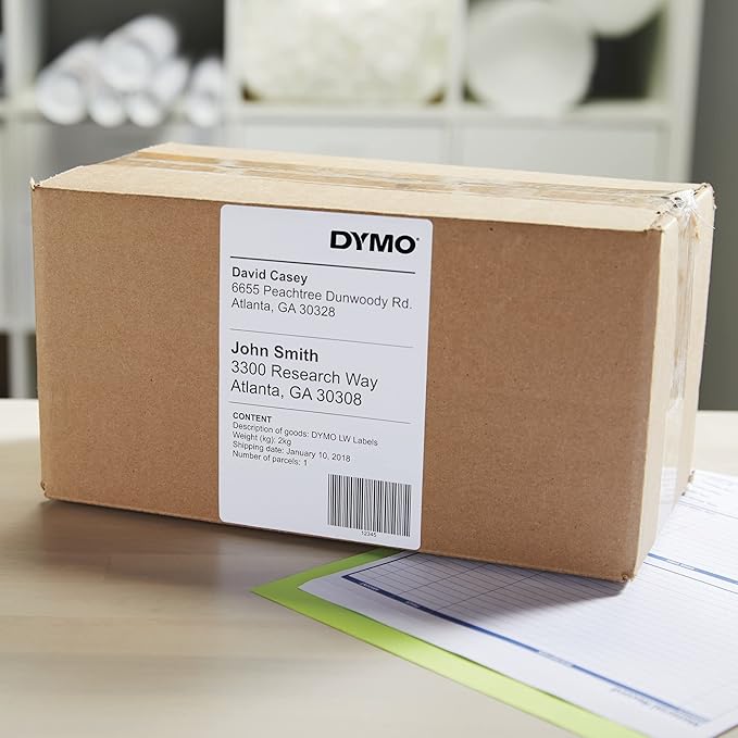 DYMO Authentic LW Extra-Large Shipping Labels DYMO Labels for LabelWriter 5XL and 4XL Label Printers Only White 4" x 6" 1 Roll of 220