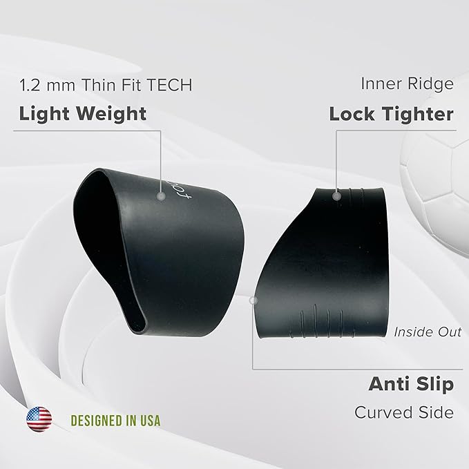 Tactia Soccer Lace Bands Youth – Premium Silicone – Lace Cover for Soccer Cleats, Soccer Shoe Lace Bands (1 Pair)