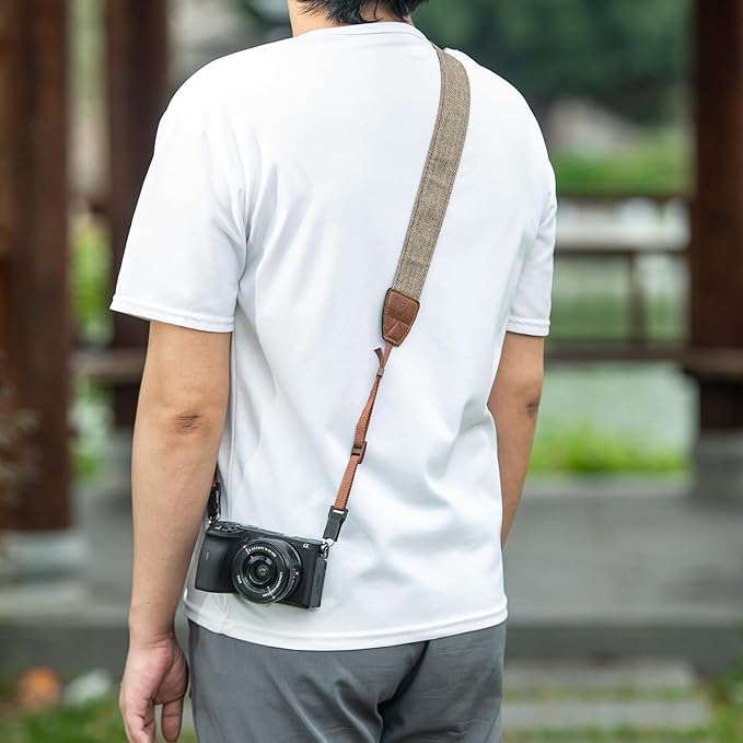 Quick release camera shoulder strap, safety tether camera neck strap, cotton shoulder strap, suitable for various cameras.