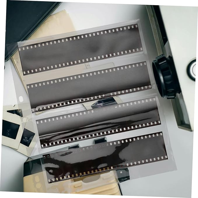 10pcs Negative Film Storage Bags Heavy Duty Protectors Archival Safe Dustproof Pocket Sleeves for Photographers