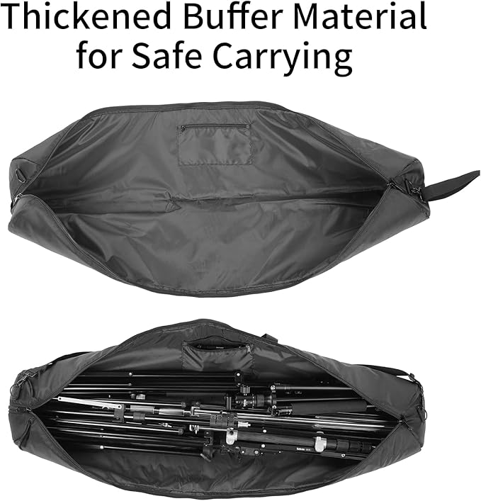 Meking 49in Padded Tripod Carrying Case Bag with Shoulder Strap for Light Stand, Boom Stand, Monopod, Umbrella and Other Photography Photo Studio Accessories
