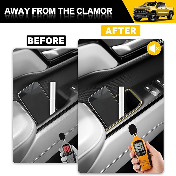 6PCS Center Console Organizer for 2022-2025 Chevy Chevrolet Silverado/GMC Sierra Shifter Gear Side Tray Door Handle Storage Box Phone Pocket Inserts Accessories