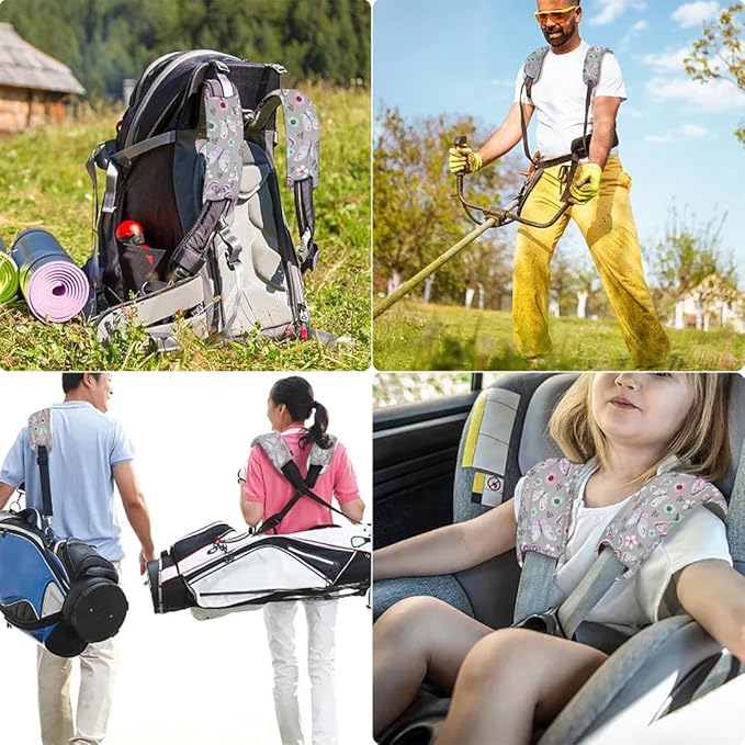 ZINZ 2-Pack Universal Shoulder Pad with Ultra Thick Cushion for Bag Luggage Bag Crossbody, Plus Long & Anti-Slip & Breathable,Butterfly