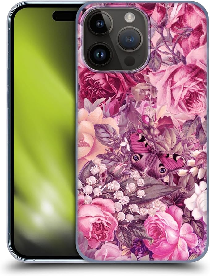 Head Case Designs Officially Licensed LebensArt Butterfly Romance Patterns 2 Hard Back Case Compatible with Apple iPhone 15 Pro Max