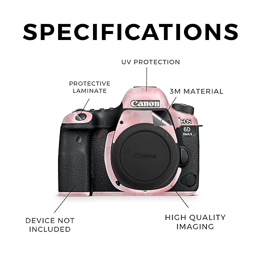 Glossy Glitter Camera Skin Compatible with Canon EOS 6D Mark II Camera (2017) - Cotton Cloud - Premium 3M Vinyl Protective Wrap Decal Cover - Easy to Apply | Crafted in The USA by MightySkins