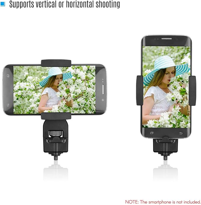 Andoer Gimbal Stabilizer Phone Holder Smartphone Clip Clamp Bracket Compatible with hohem iSteady Pro/Pro 2/Mobile+ Stabilizers