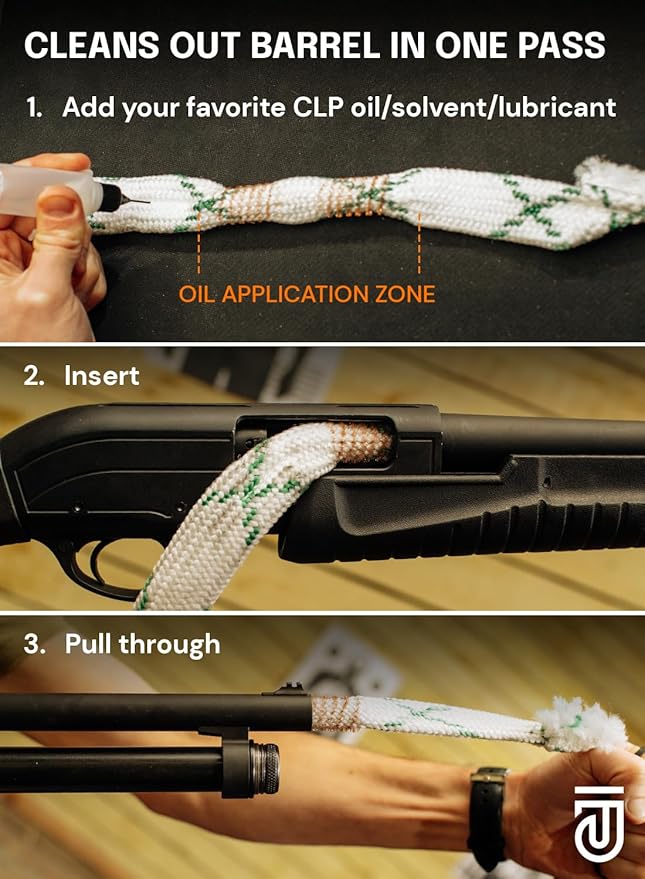 Gun Cleaning Oil Kit 3-in-1 Cleans, Lubes, Protects - 6.8 Oz Sprayer Gun Oil Cleaner and Lubricant, Needle Oiler, Cleaning Patches, Cleaning Swabs and Brush - Gun Oil and Cleaning Kit