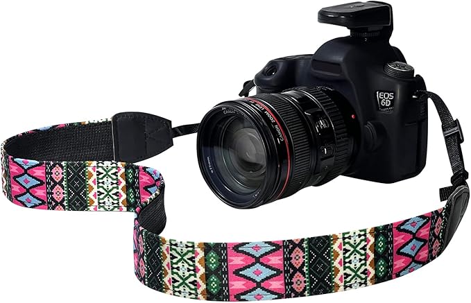 1 X 70CM DSLR Camera Strap Neck Shoulder Strap Belt Color Pinstripe Suitable for CANON EOS Rebel T5i T4i T3i T3 T2i T1i XT XTi XSi SL1 DSLR Cameras