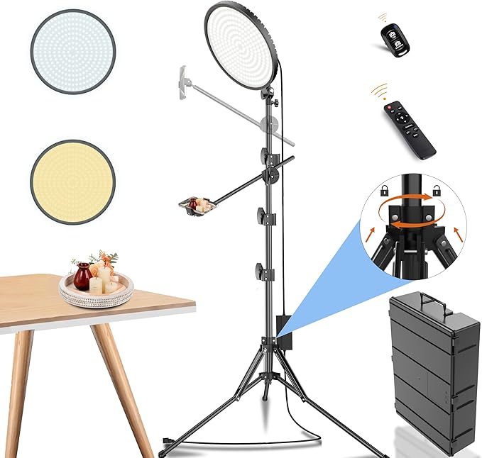 Large Ring Light Professional 55W with 72" Tripod Stand,Full-Screen Selfie Ring Light All-Purpose Stand for Live Stream, YouTube, TikTok, Video Recording with Remote (red-001,13)