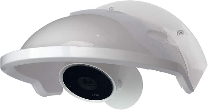 Universal Sun Rain Shade Camera Cover Shield for Nest/Ring/Arlo/Dome/Bullet Outdoor Camera - White