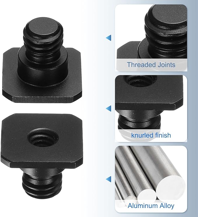 PATIKIL Hot Shoe Adapter 3/8" Male to 1/4" Female, 1 Pcs Hot Shoe Mount Adapter Camera Mount Screw Camera Video Light Converter for Microphone Holder Accessories 0.59x0.71x0.71 Inch