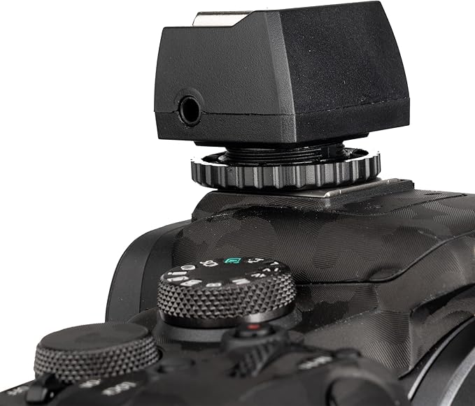 JJC Standard Hot Shoe Adapter with Extra PC sync Connection Port & 3.5mm Mini Phone Connection Port for Connecting Cameras to Additional Off-Camera Flash,Studio Light,Strobes or Other Accessories
