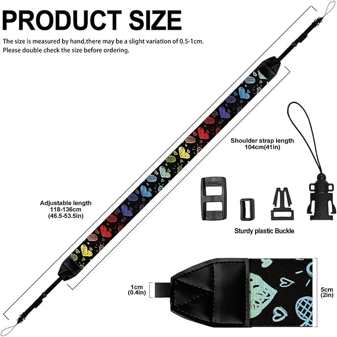 GLENLCWE Camera Strap, Camera Strap for Photographers Neck Strap Replacement Fit Most Cameras