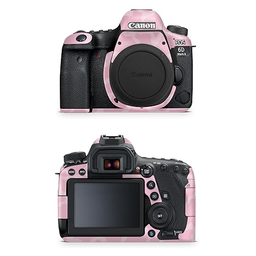 Camera Skin Compatible with Canon EOS 6D Mark II Camera (2017) - Pink Giraffe - Premium 3M Vinyl Protective Wrap Decal Cover - Easy to Apply | Crafted in The USA by MightySkins