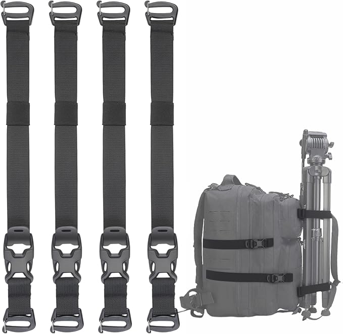 Tactical Molle System Backpack Straps - Adjustable 20.8" Pack Attachment Strap Accessories
