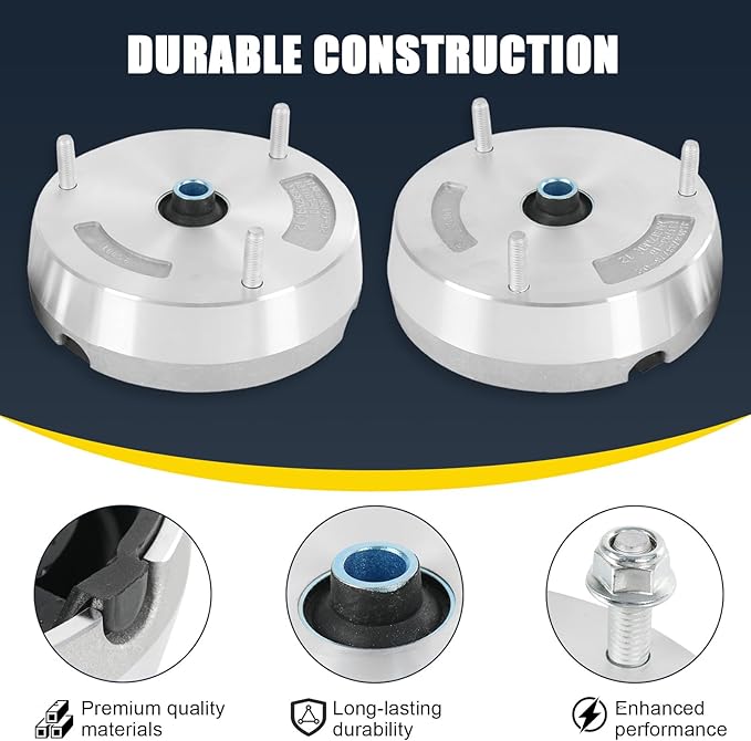 Front Strut Shock Mount Kit Upper Lower Support and Bump Stops Compatible with 2007-2014 BMW X5 xDrive30i X6 xDrive50i Replaces 31336788776, 31336774738（14Pcs)