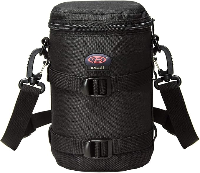 BPAULL Camera Lens Case DSLR Camera Lens Bag Fits for Canon Nikon Pentax Sony Olympus Panasonic and Other Camera Lens
