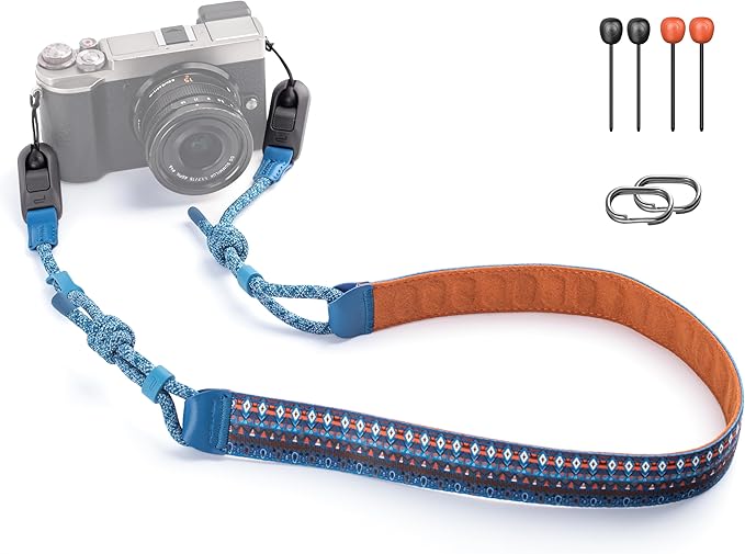 PGYTECH Camera Shoulder Strap Air Artistic Style for Mirrorless Camera Strap Quick Release 43.31''~55.12'' Adjustable Camera Neck Strap for Sony ZV-E10 for Canon G7 X, Bohemian Style