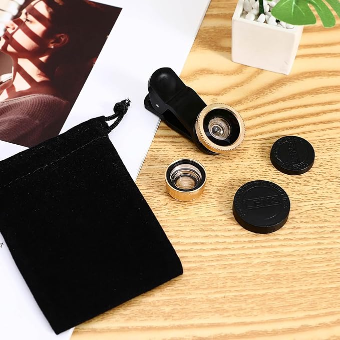 Phone Camera Lens Macro Lens for Fisheye Camera Magnetic Earbuds Phone Accessories Kit Smartphones Clip for Cell Tech Wide Angle