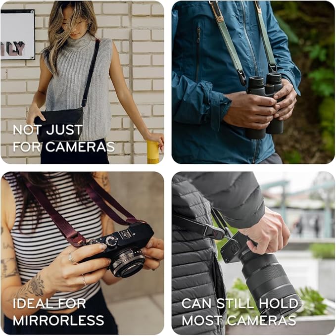 Peak Design Leash Camera Strap - Configurable as a Sling, Neck, Shoulder Strap or Safety Tether, Adjustable, Compact