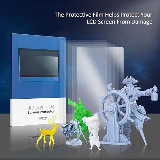 Anycubic Photon M3 Max Screen Protector,Original Protective Film 5Pcs Compatible with 13.6 inch LCD SLA UV Resin 3D Printers-Thickness 0.1mm-NOT for Photon M3 or Photon M3 Plus