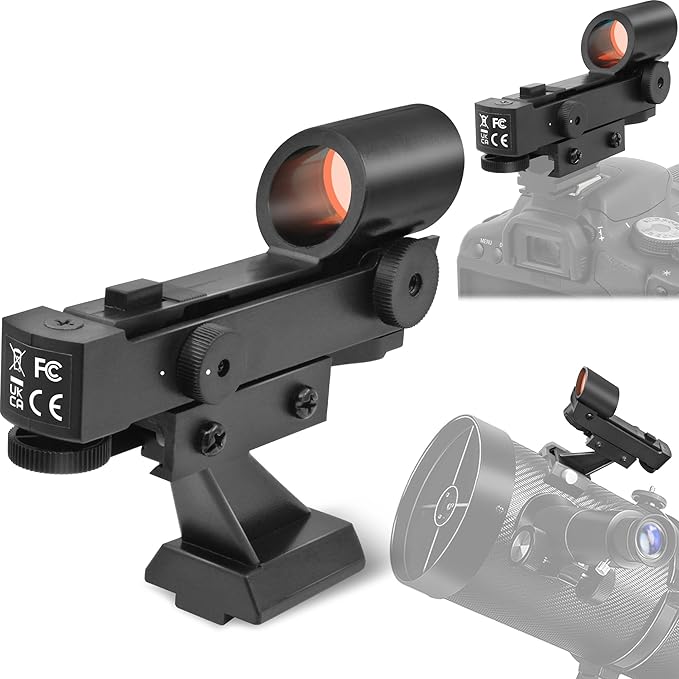 Alstar Red Dot Finderscope - Starpointer Viewfinder for Astronomical Telescopes with Slide-in Bracket