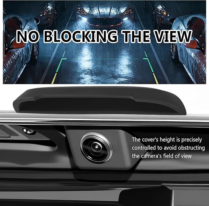 2026 New Wider Backup Camera Rain Shield,Rainproof Reverse Camera Cover for Avoiding Blurry Shots,Non-Destructive Silicone Rear View Cameras Protective Cover with Adhesive