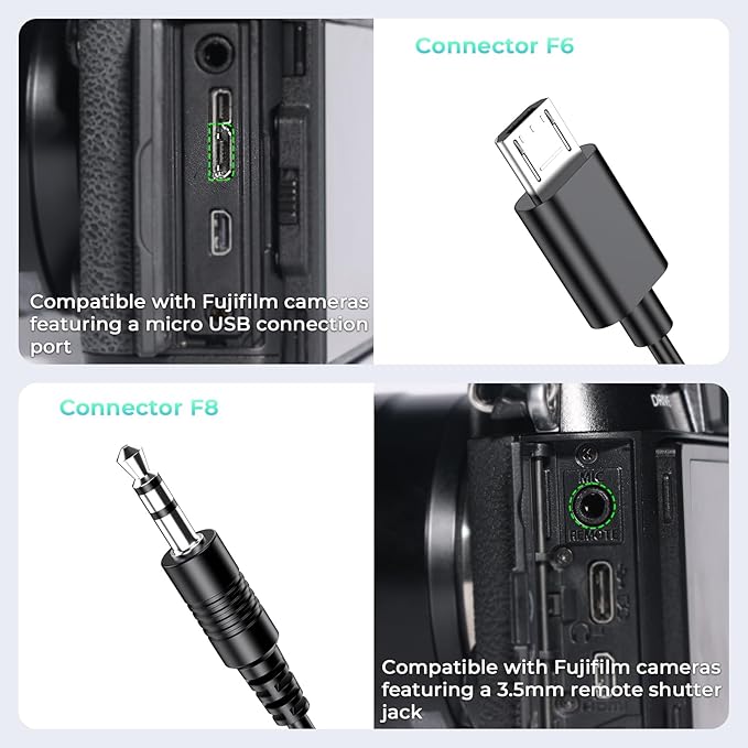 Upgrade for Fujifilm Rechargeable Wireless Camera Remote Control,AODELAN Shutter Release Compatiable with Fuji X-S20, X-S10,X-A5,X-T100,X-T50,X-H1,XF10,X-T200,X-E4,GFX 100II,X-M5,GFX100RF,X-E5