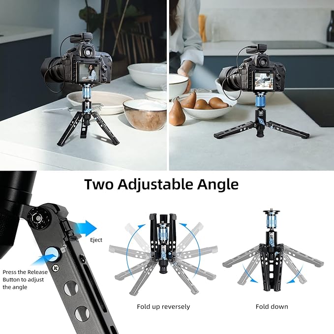 SIRUI AM-404FL Camera Monopod with Feet, 74.8 Inch Aluminum Video Monopod with Removable Base, Slim and Lightweight, Max Load 26.4lbs, 360°Panorama Panning, 4-Section for Canon Nikon Sony