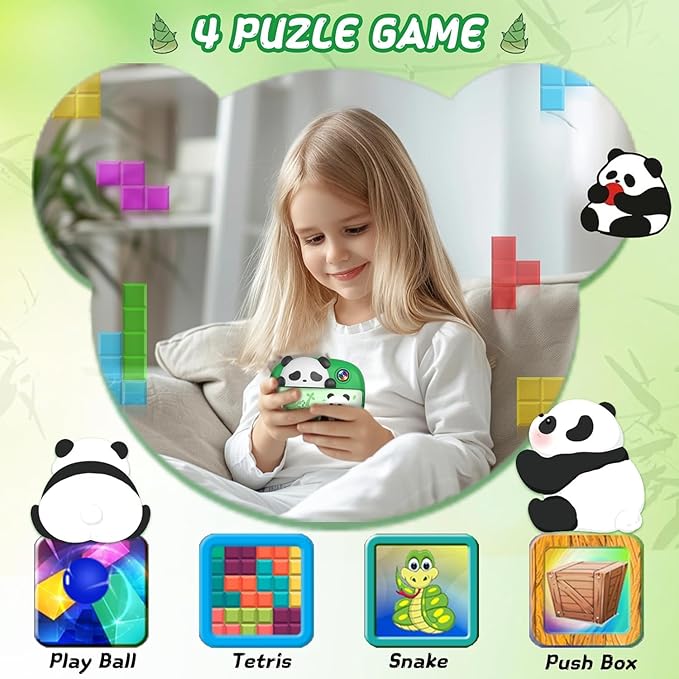 Panda Kids Camera Instant Print Photo with 32G Card, 1080P HD Video Instant Cameras Age 3-12, Digital Toddler Camera Toys with Color Pens for DIY 3-12 Year Old Girls Boys Gifts Birthday, Green