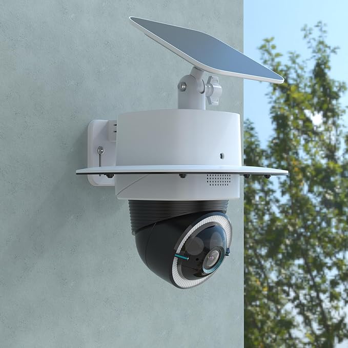 Koroao Rain Sun Shield Cover with Adjustable Mounting Bracket Compatible with eufy Security 4G LTE Cam S330 Camera (Sunshade Cover)