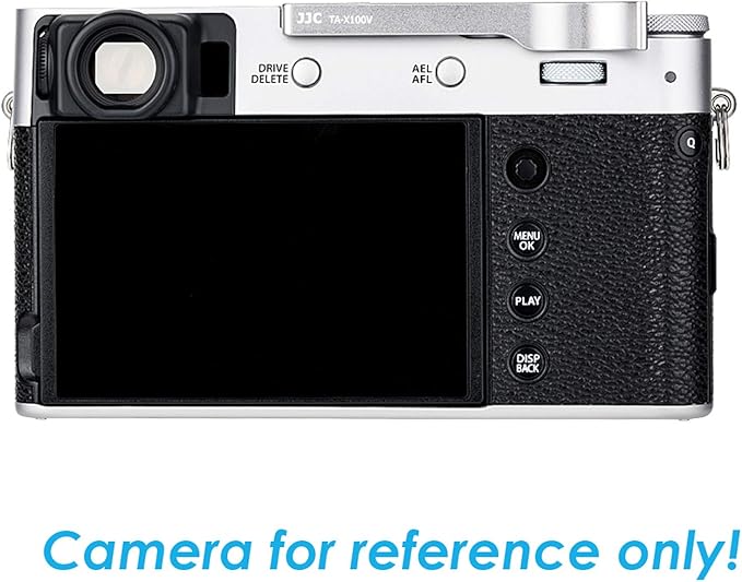 JJC TA-X100V Silver Thumbs Up Grip for Fuji X100V Camera, Hot Shoe Thumb Grip Comaptible with Fujifilm X100V X100F X-E3, Made of Premium Anodized Aluminium Alloy, Weight 6G, Size 66.128.39mm