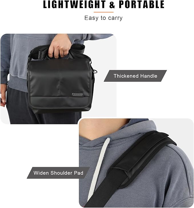 Besnfoto Camera Bag Small DSLR Camera Shoulder Bag for Photographer Waterproof Messenger Bag Crossbody Case Compatible with Canon Sony Nikon