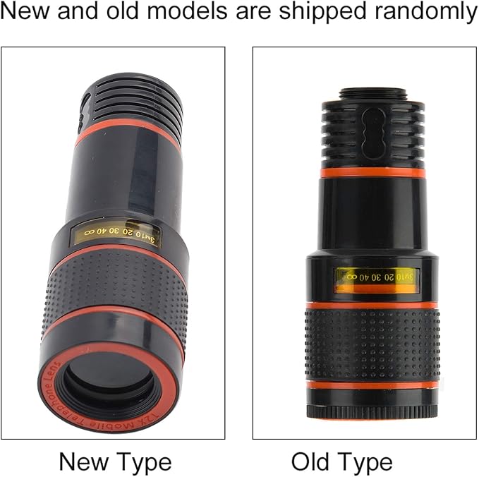 Acouto Phone Camera Lens Kit Professional 12X Telephoto Lens Telescopic Focusing Universal for Mobile Phone Tablet Photography Accessories