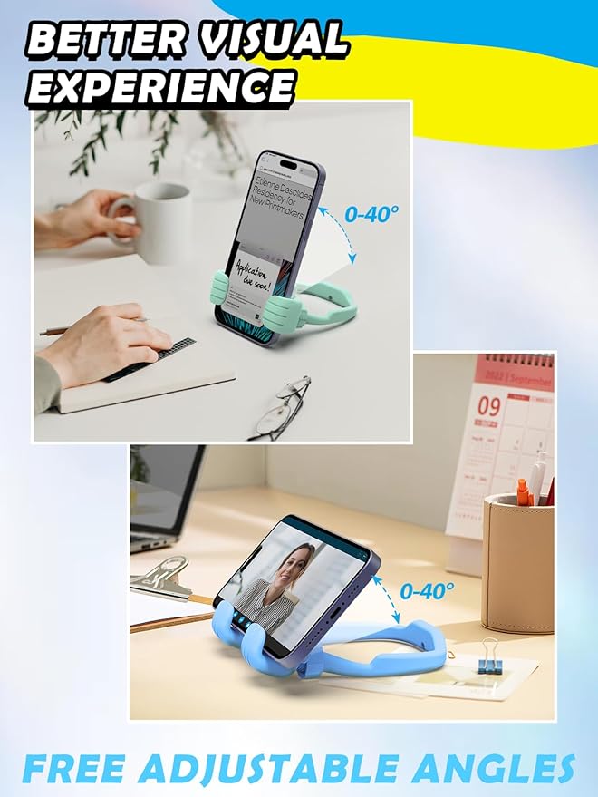 Easter Basket Stuffers for Teens Boys Adults Kids Gifts: Thumbs Up Lazy Phone Stand Cell Phone Holder for Desk Funny Gift for Teenager Girl Him Men Women Cool Gadgets Stuff Birthday Easter Gifts Ideas