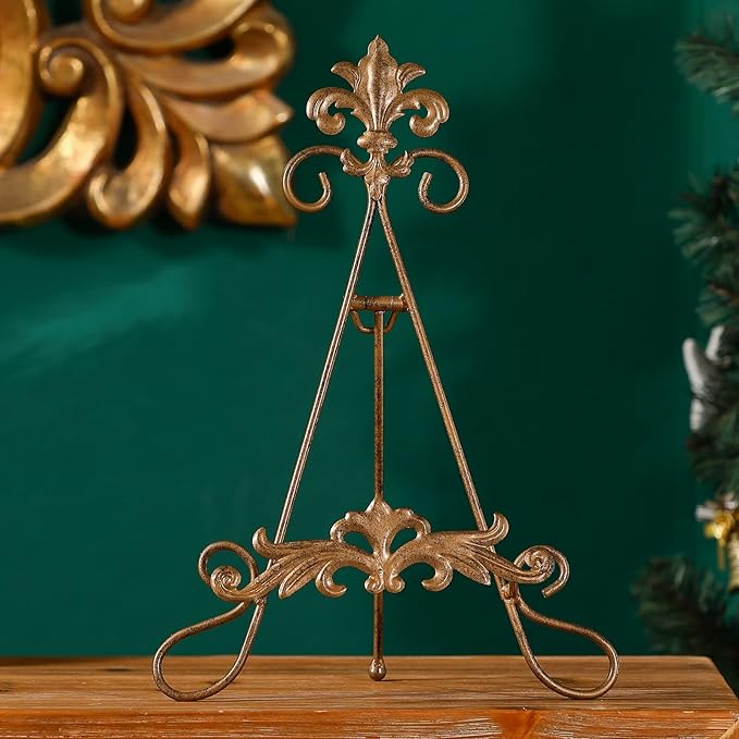 Picture Holder Display Stand，13.8" H Plate Stands For Display，Picture Frame Stand，Book Stands For Display (2PCS )