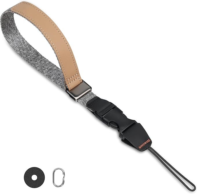 SUNYA Camera Wrist Strap with Quick Release Buckle. Sturdy Nylon Rope Hand Strap Compatible for DSLR or Mirrorless Camera