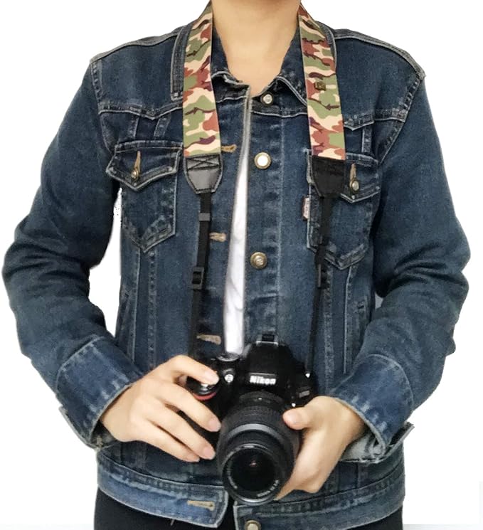 Alled Camera Strap Neck, Adjustable Vintage Soft Camera Straps Shoulder Belt for Women/Men,Camera Strap for Nikon/Canon/Sony/Olympus/Samsung/Pentax ETC DSLR/SLR