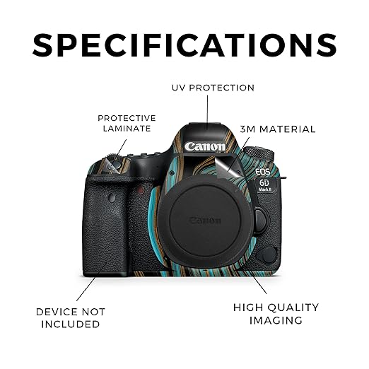 Camera Skin Compatible with Canon EOS 6D Mark II Camera (2017) - Blue Canyon - Premium 3M Vinyl Protective Wrap Decal Cover - Easy to Apply | Crafted in The USA by MightySkins